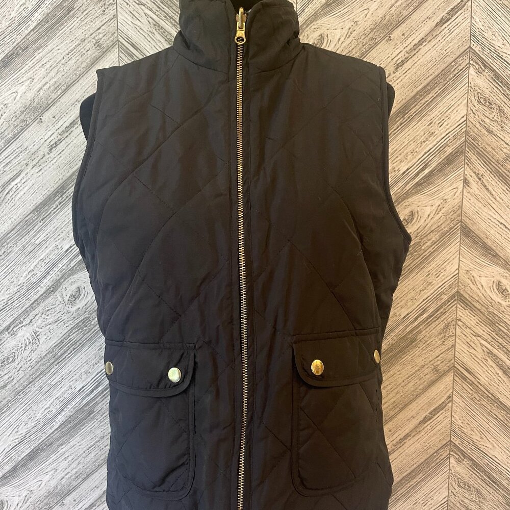 BRAND UNKNOWN Black Puffy Vest, size Medium/Large